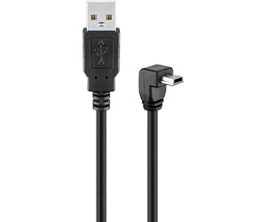 USB - Pro USB 2.0 Hi-Speed cable 90° Black - 4040849939716