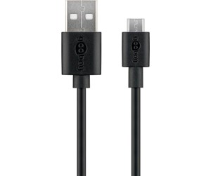 USB - Pro USB-A <-> USB Micro-B - 1m - Svart - 4040849722271