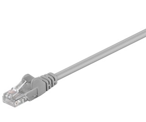 Nettverkskabel - CAT 5e patch cable U/UTP grey 5 m - 4040849683770