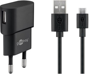 Mobil - Adaptere og ladere - Pro Micro USB charger set 1 A - 4040849452963