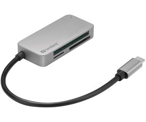 Flashminneadapter - Sandberg USB-C Multi Card Reader Pro - 136-38