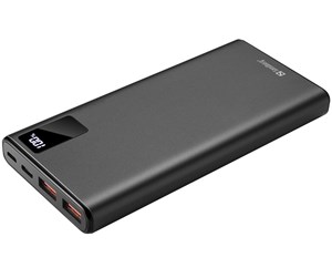 Nødlader - Sandberg PowerBank USB-C 10000 mAh Nødlader - Svart - 10000 mAh - 420-58