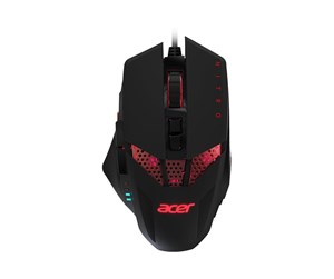 Mus - Acer Nitro Mouse (NMW120) - mouse - USB - black - Mus - Optisk - 8 - Rød - NP.MCE11.01R