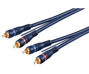 Lydkabel - Pro Car HiFi stereo RCA connector cable double shielded - 4040849501753