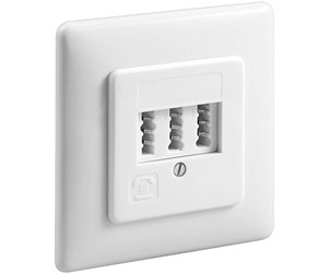 Tilbehør (fester, stikkontakter osv.) - Pro 3x TAE-NFF wall Plate Flush mount - 4040849435454