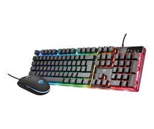 Tastatur - Trust Gaming GXT 838 Azor Gaming Combo - Gamingtastatur - Svart - 23289