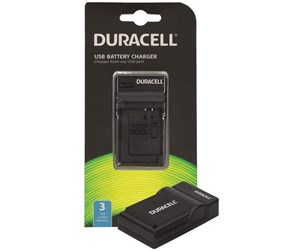 Foto- & Videotilbehør - DURACELL Charger with USB Cable for DRCE12/LP-E12 - DRC5911