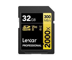 Minnekort - Lexar Professional Gold 2000x SD - 300MB/s - 32GB - LSD2000032G-BNNNG