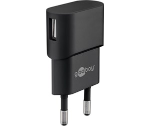 Mobil - Adaptere og ladere - Pro USB charger 1 A (5W) black - 4040849449475