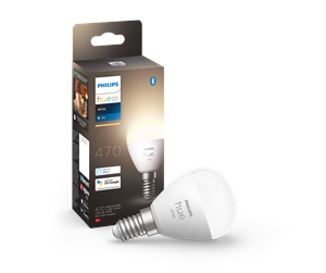 Smarthus - Philips Hue White P45 E14 Luster Pære - 1-pakning - 929002440603