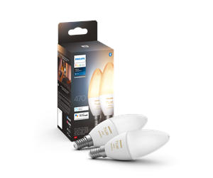 Smarthus - Philips Hue White Ambiance E14 B39 Candle Light - 2-pakning - 929002294404