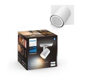 Smarthus - Philips Hue Runner Single Spotlight - Hvit - Uten Dimmebryter - 929003812301