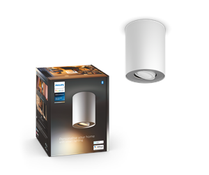 Smarthus - Philips Hue Pillar Single Spotlight - Hvit - Uten Dimmebryter - 929003811301