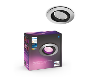 Smarthus - Philips Hue Centura Innfelt Spot - Rund - Aluminium - 929003809201