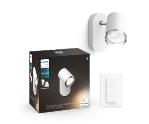 Smarthus - Philips Hue Adore Baderomsspot - Hvit - 929003056101