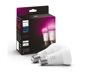 Smarthus - Philips Hue Color A60 E27 806 Lumen - 2 -pakning - 929002489602