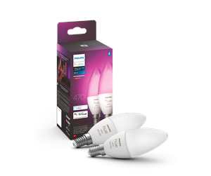 Smarthus - Philips Hue Color E14 B39 Candle Light - 2-pakning - 929002294205