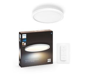 Smarthus - Philips Hue Aurelle Liten Rund Panelarmatur - Hvit - 929003099301