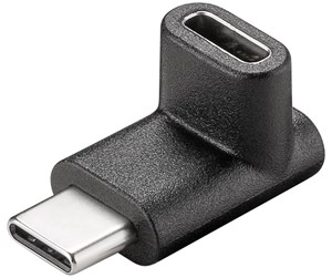 USB - Pro USB-C to USB-C - adapter 90° - black - 4040849555565