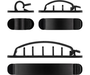 Kabelordner/Kabelstrømpe - Pro Cable Management Clip Set black - 4040849706844