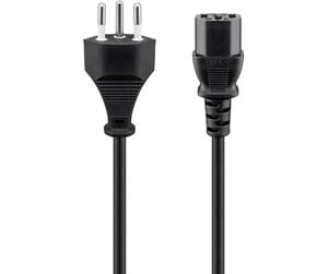 Strømkabel (intern) - Pro Power supply cord Switzerland 2 m black - 4040849936173