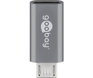 USB - Pro Micro-USB to USB-C adapter- grey - 4040849555534