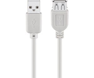 Nettverkskabel - USB 2.0 Hi-Speed extension cable grey - 4040849677151