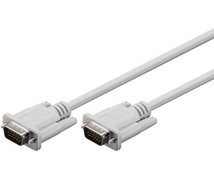 Skjermkabel - Pro VGA (15pin) - Skjermkabel - 2m - Hvit - 4040849683107