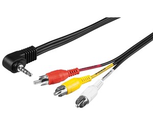 Lydkabel - Pro Adapter cable composite audio/video to 3.5 mm - 4040849502095