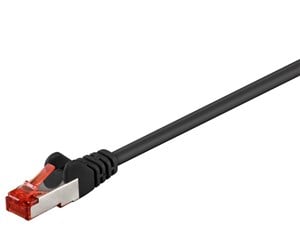 Nettverkskabel - CAT 6 patch cable S/FTP (PiMF) black - 4040849955723