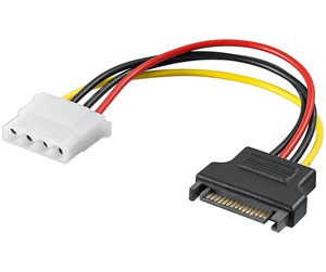 Sata - Pro PC power cable/adapter SATA female to 5.25 inch female - 4040849936340