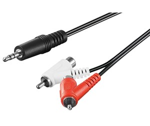 Lydkabel - Pro Audio cable adapter 3.5 mm male to stereo RCA male/female - 4040849502132