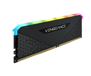 RAM - Corsair Vengeance RGB RS DDR4-3200 - 8GB - CL16 - Single Channel (1 pcs) - AMD Optimized - Svart med RGB - CMG8GX4M1E3200C16