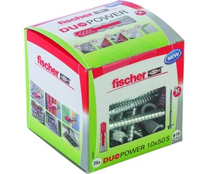 Skruer & Spiker  - Fischer DuoPower 10 x 50 S LD with safety screw - 535461