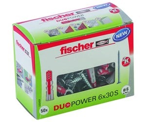 Skruer & Spiker  - Fischer DuoPower 6 x 30 S LD with screw (50 pcs.) - 535459