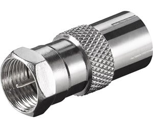 Lydkabel - Pro F-adapter: F male > Coaxial female - 4040849116247