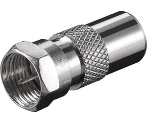 Lydkabel - Pro F-adapter: F male > Coaxial male - 4040849116254