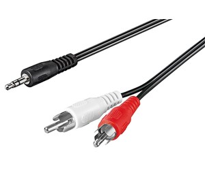 Lydkabel - Pro Audio cable AUX adapter 3.5 mm male to stereo RCA male - 4040849273599