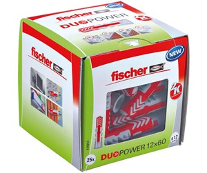 Skruer & Spiker  - Fischer DuoPower 12 x 60 (25 pcs.) - 538253