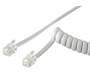 Telefon-kabel - Pro Phone handset spiral cable 2 m - 4040849502460