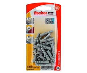 Skruer & Spiker  - Fischer Expansion plug S 6 GK large card - 52116