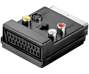 Skjermkabel - Pro SCART to composite video and S-Video adapter IN/OUT with SCART passthrough - 4040849503122