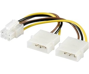 Strømkabel (intern) - Pro Power cable/adapter for PC graphics card 6-pin PCI-E/PCI Express - 4040849513602