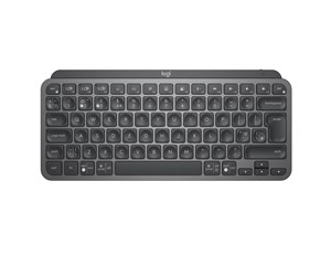 Tastatur - Logitech MX Keys Mini Minimalist Wireless Illuminated Keyboard - Graphite - UK - Tastatur - Engelsk - Storbritannia - Svart - 920-010495