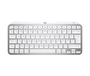 Tastatur - Logitech MX Keys Mini For Mac Wireless Keyboard - Pale Grey - US - Tastatur - Amerikansk Engelsk - Grå - 920-010526