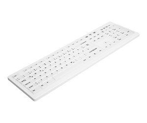 Tastatur - Cherry Active Key AK-C8100F - keyboard - German - white - Tastatur - Tysk - Hvit - AK-C8100F-FUS-W/GE