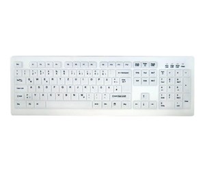 Tastatur - Cherry MedicalKey AK-C8100 Sanitizable - Tastatur - Tysk - Hvit - AK-C8100F-UVS-W/GE