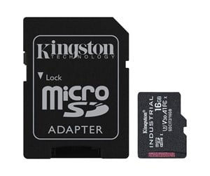 Minnekort - Kingston Industrial microSD/SD - 100MB/s - 16GB - SDCIT2/16GB