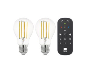 LED-lyspære - EGLO LED-lyspære Connect-Z LED-Z Sæt 2xLyskilde + fjernbetjening SMARTLIGHT Klar E27 - 12255