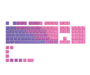 Tastatur - Glorious GPBT Keycaps - Nebula - 115 PBT keycaps - Nordic - Tastehetter - Nordisk - Lilla - GLO-KC-GPBT-N-N